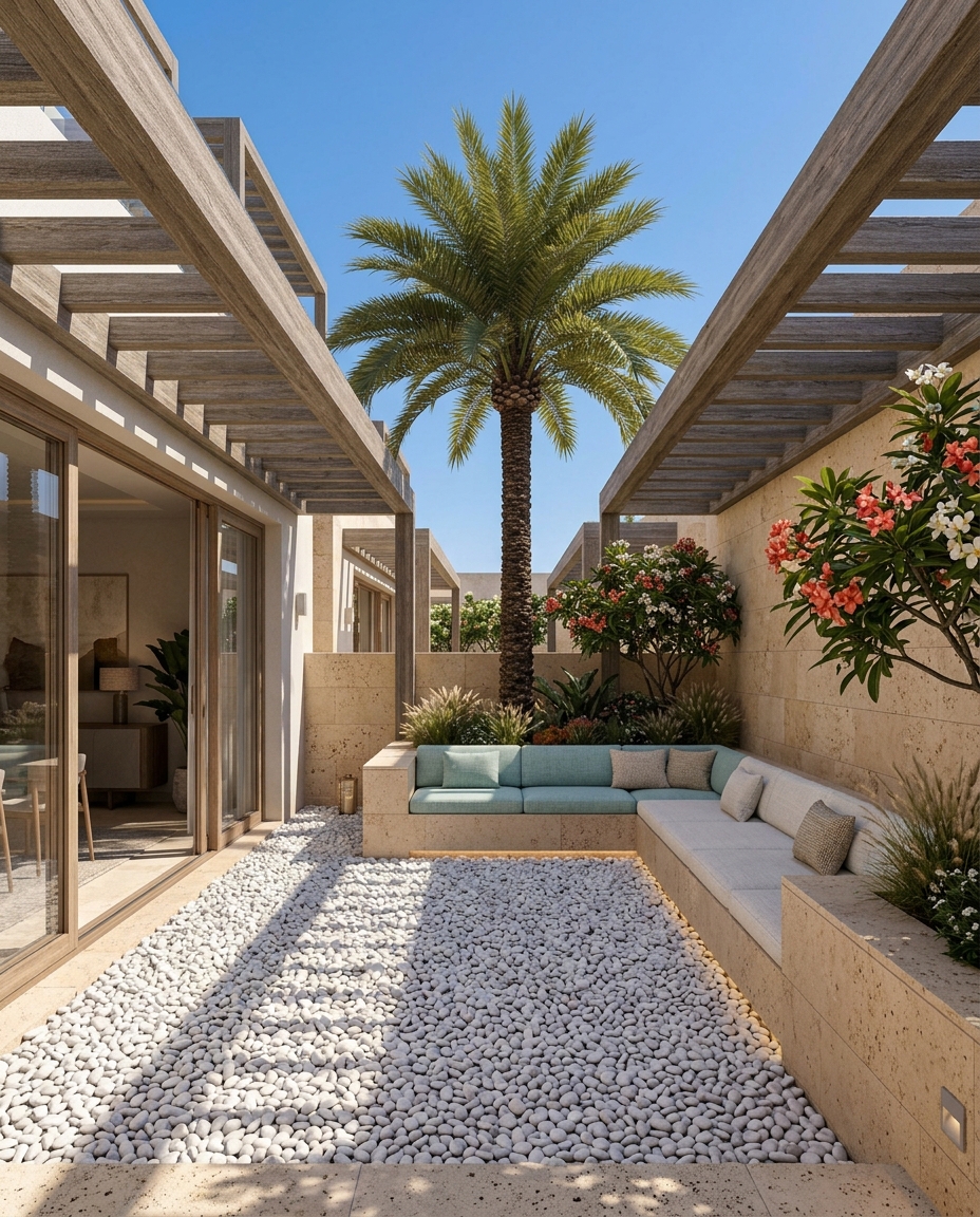 The courtyard