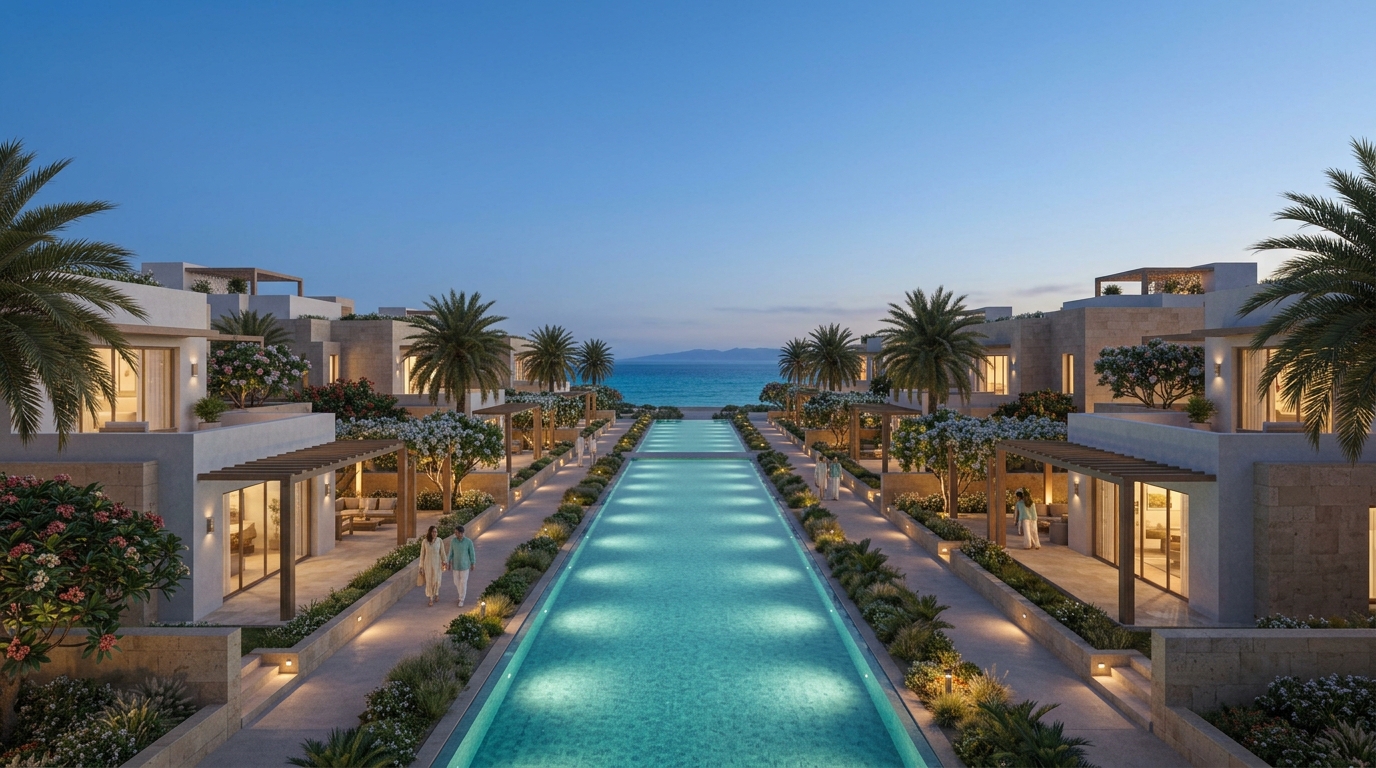SADAF Residences by night