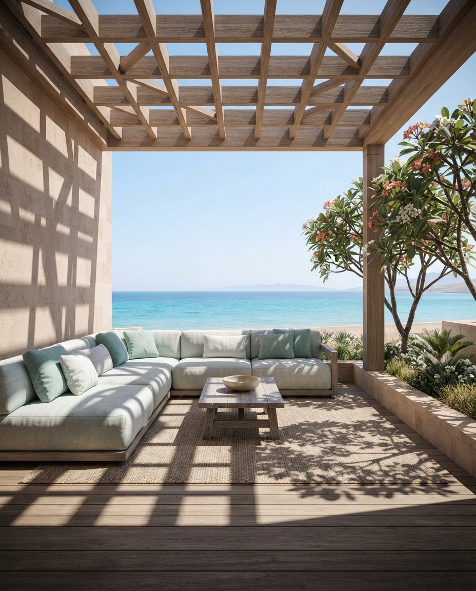 The terrace